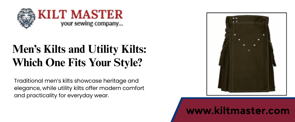 Men’s Kilts and Utility Kilts: Which One Fits Your Style?