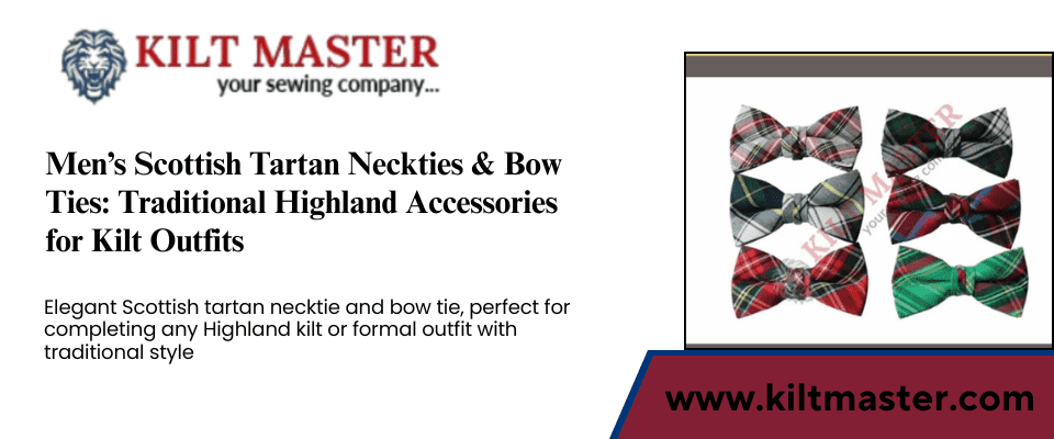 Men's New Scottish Neck tie Ties For Kilt Highland Tartan Bow Tie