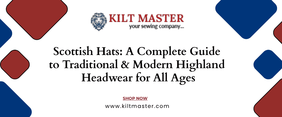 Traditional and modern Scottish hats showcasing Highland heritage.