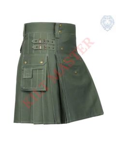 Olive Green Utility Kilt