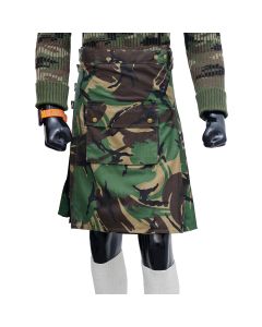 Army Green Camouflage Utility Kilt Main Photo