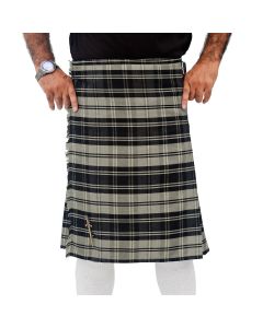 Black and Grey Poly Viscose Kilt