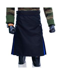 Black Blue Hybrid Kilt Main