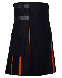 Black Hybrid Kilt Men