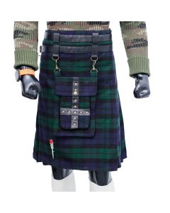 Black Watch Modern Adjustable Utility Kilt