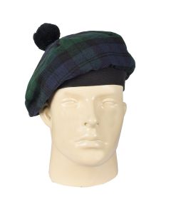 Black Watch Tartan Tammy Hat Front
