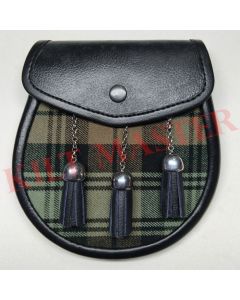 Black Watch Weathered Tartan Sporran Front