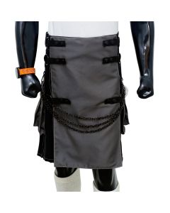 Black and Grey Utility Kilt