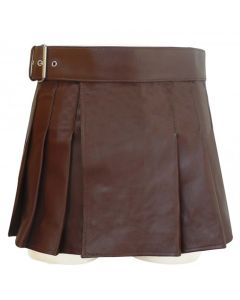 Brown Leather Kilt