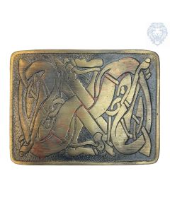 Celtic Weave Kilt Belt Buckle Antique