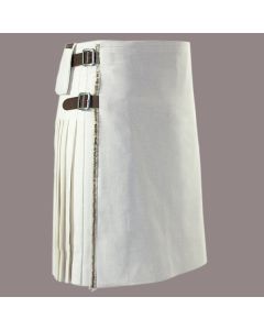 Christmas Tartan Plaid Kilt White