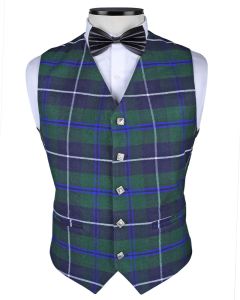 Clan Douglas Green Modern Tartan Vest Front