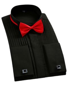 Formal Dress Wedding Shirt Black