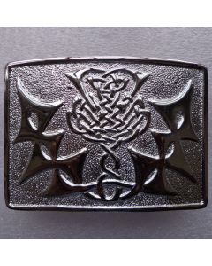 Embossed Thistle Scottish Kilt Belt Buckle