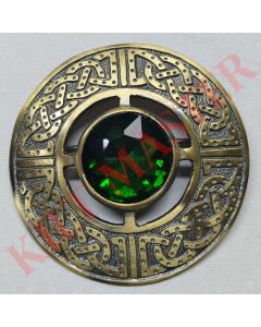 Antique US Marine Kilt Brooch Fly Plaid
