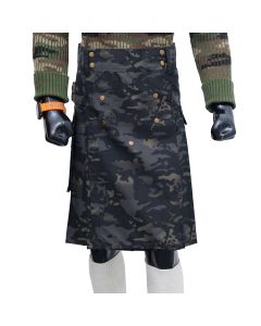 Grey Camouflage Utility Kilt