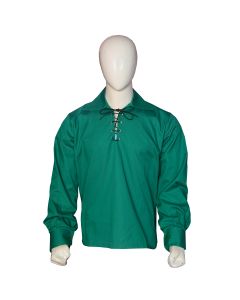 Jacobite Ghillie Kilt Shirt Sea Green Front