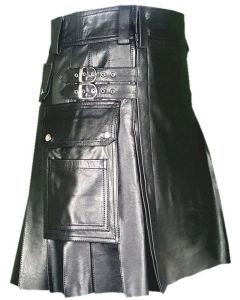 Kanye Leather Kilt