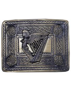Lady Harp Badge Kilt Belt Buckle
