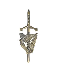 Lady Harp Kilt Pin Antique 