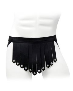 Leather Briefs Kilt Black