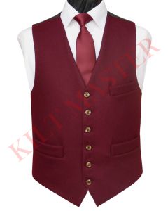 Maroon Kilt Vest