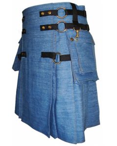 Mens Denim Kilt