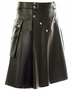 Mens Leather Kilt