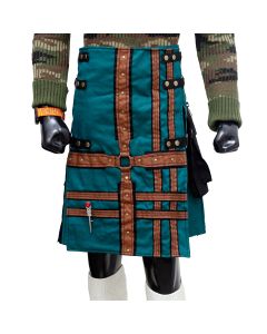 Modern Handmade Green Fashion kilt