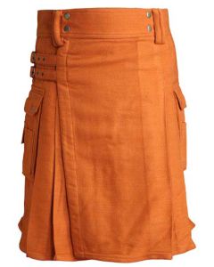 Saffron Tartan Utility Kilt 