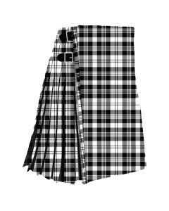 Scott Black and White Modern Tartan Kilt