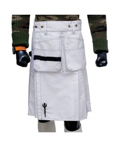 Scottish White Utility Kilt 