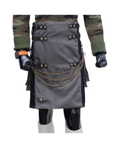 Tactical Hybrid Kilt Black and Grey