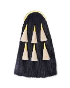 Vintage White Tassel Black Horse Hair Sporran