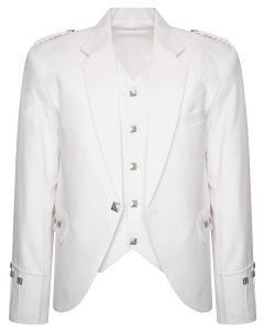 White Argyle Jacket