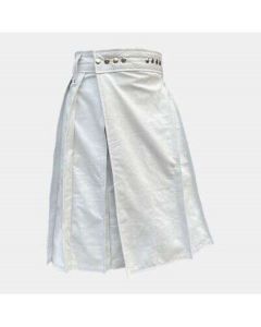 White Leather Kilt