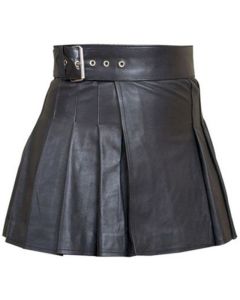 Women Leather Kilt