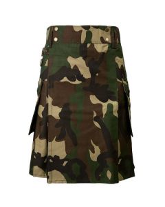 Woodland Army Camo Sports Utility Kilt