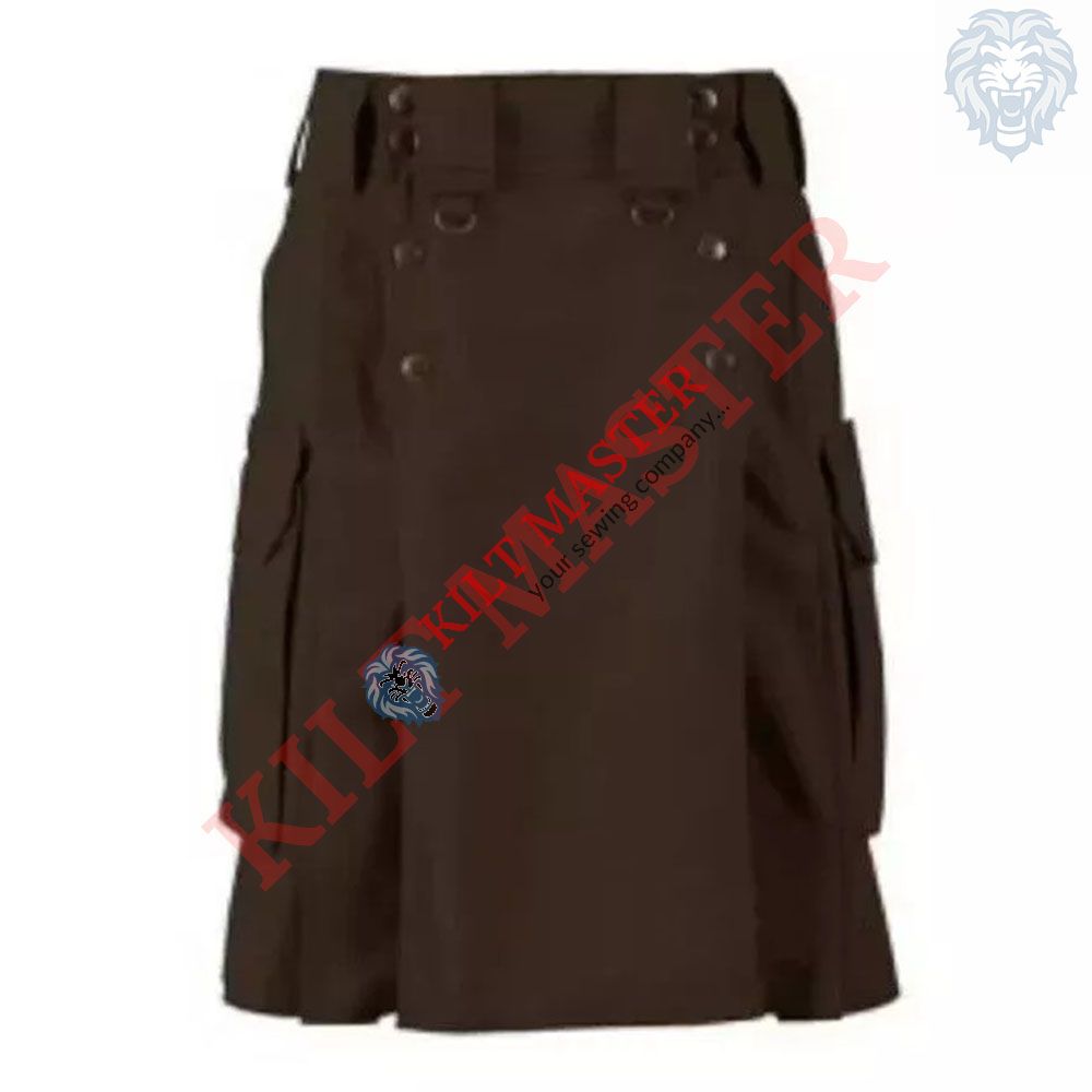 Dark Brown Tactical Duty Kilt