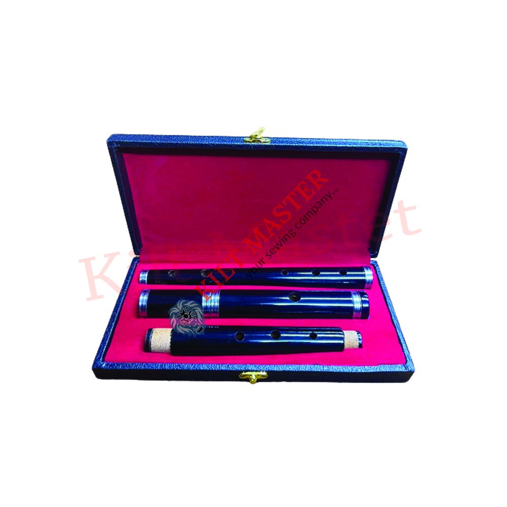 4 Parts Handmade Black Finish Rosewood Flute
