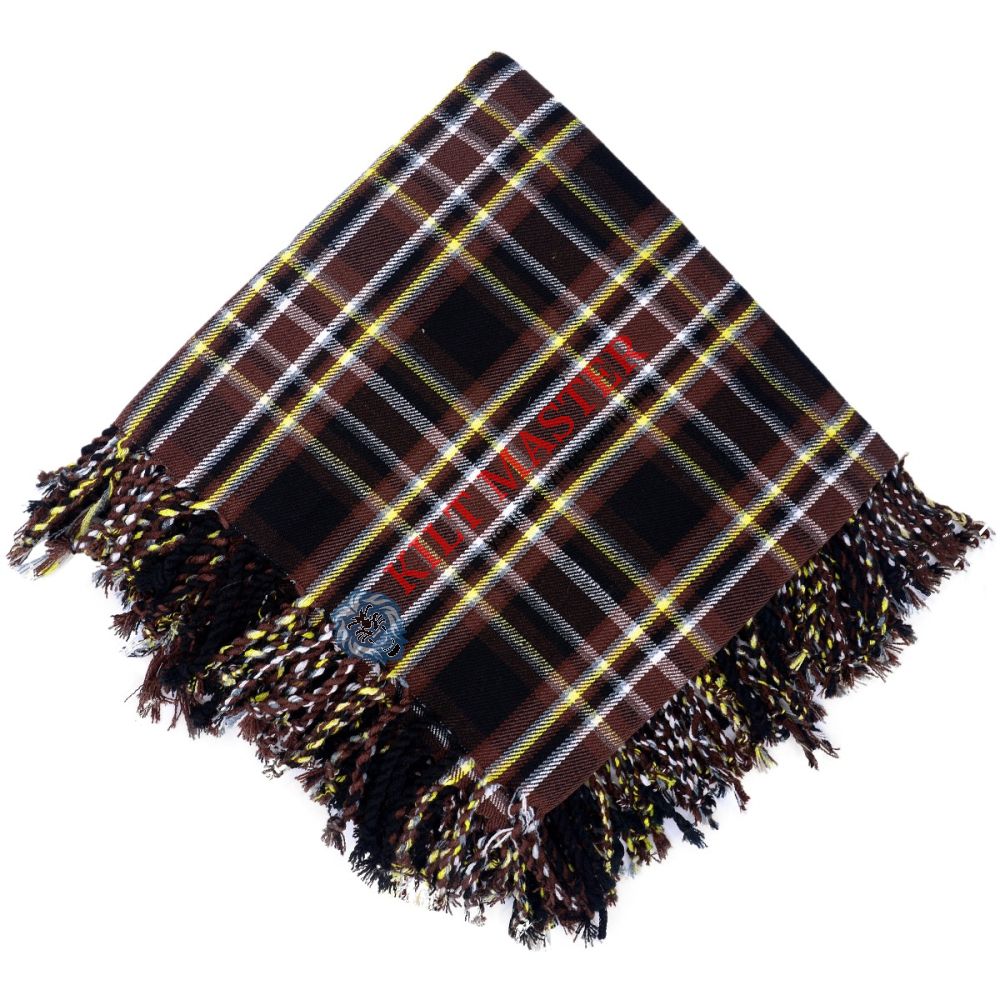 Highland Brown Tartan Fly Plaid