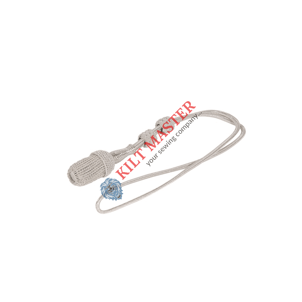 Navy sword and dagger knot, silver