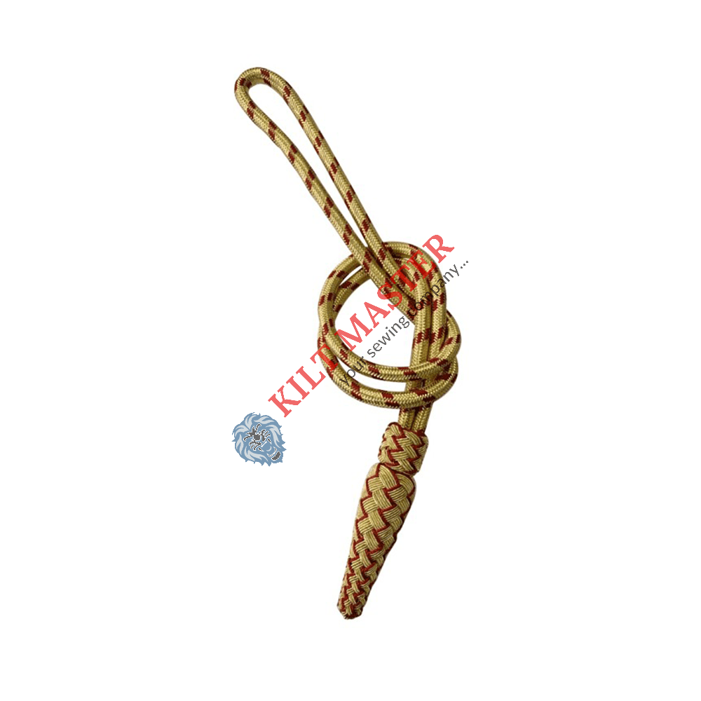 Sword knot gold and red with cones for higher ranks