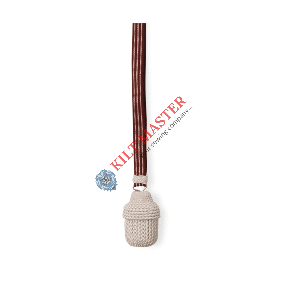 Sword knot with red lace, white stripes