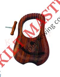 Rosewood 10 Strings Lyre Harp
